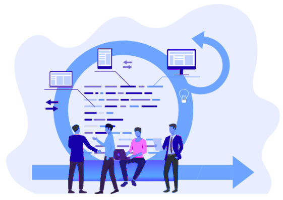 Team collaboration illustration