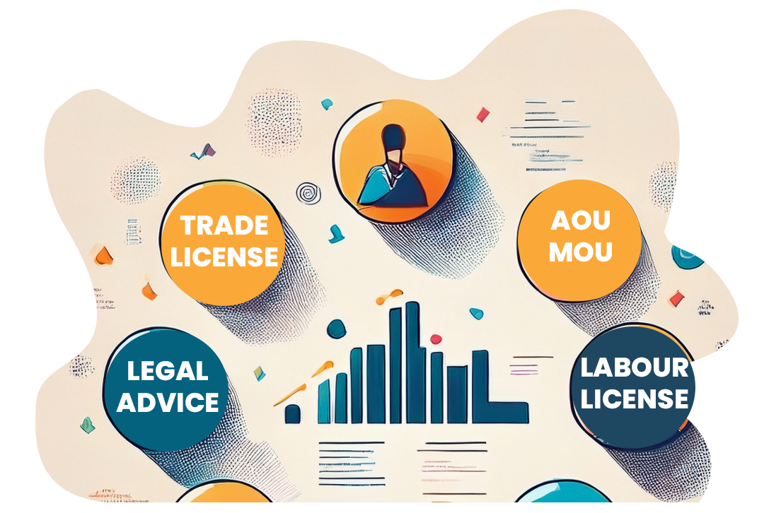 Business Records Services Illustration